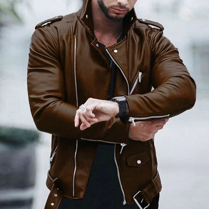 Lederjacke Frühling Trendy Style