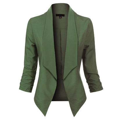 Elegant Women's Long-Sleeve Blazer Model