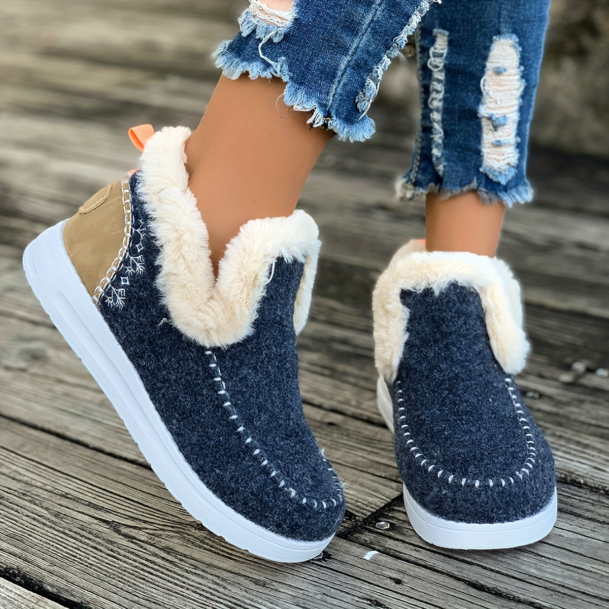 Damenschuhe Warmfleece Rutschfest - IdealeKleiden