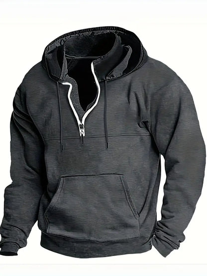Casual Men's Quarter-Zip Pullover