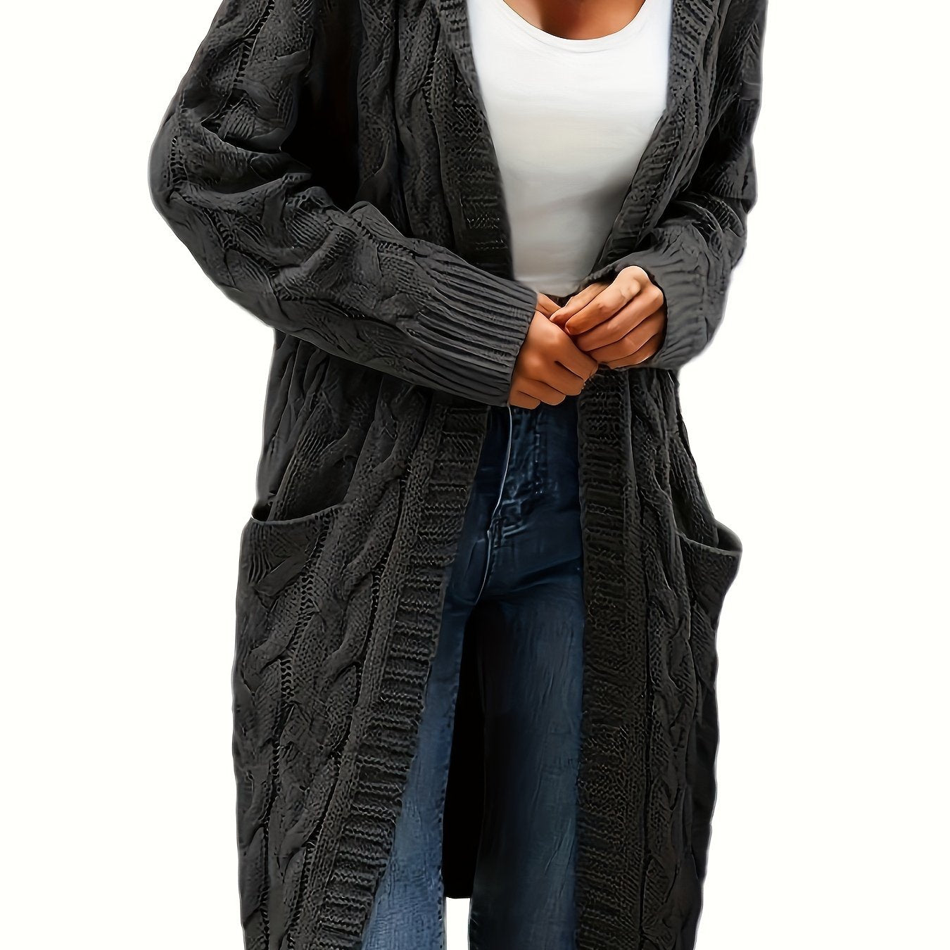 Women's Long Elegant Hooded Jacket
