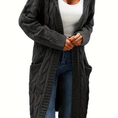 Women's Long Elegant Hooded Jacket