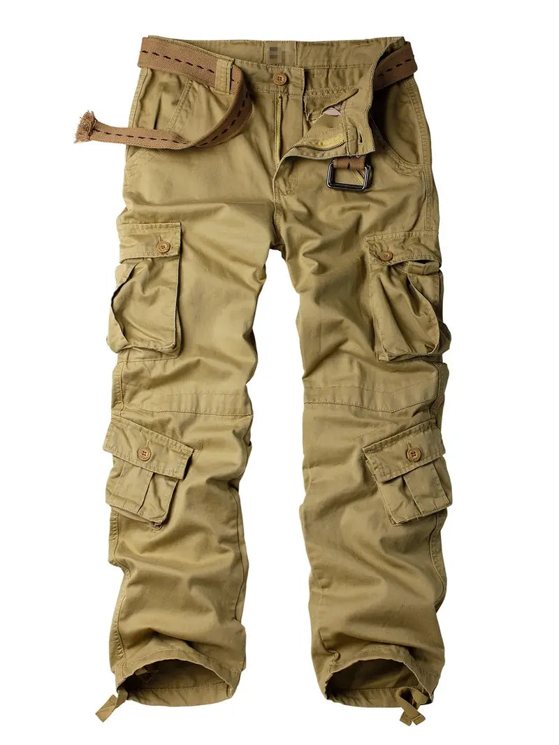 Men's Casual Cargo Trousers Comfortable Leisure