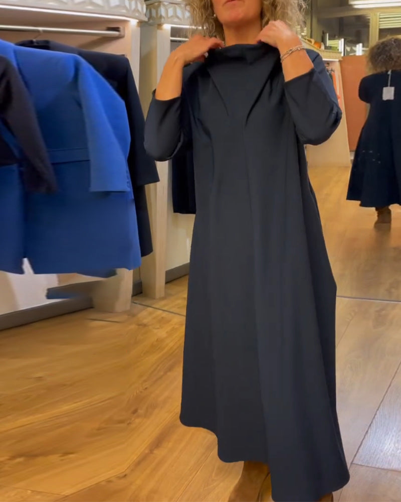 Kleid mit Taschen für Frauen Freizeit - IdealeKleiden