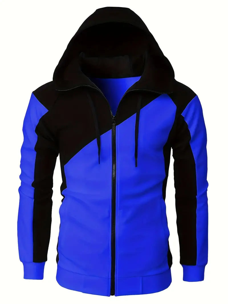 Men's Long-Sleeve Hoodie, Sporty & Modern