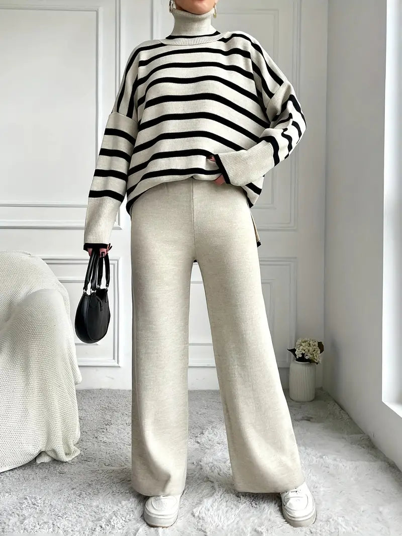 Fashionable Knitted Suit Set for Women