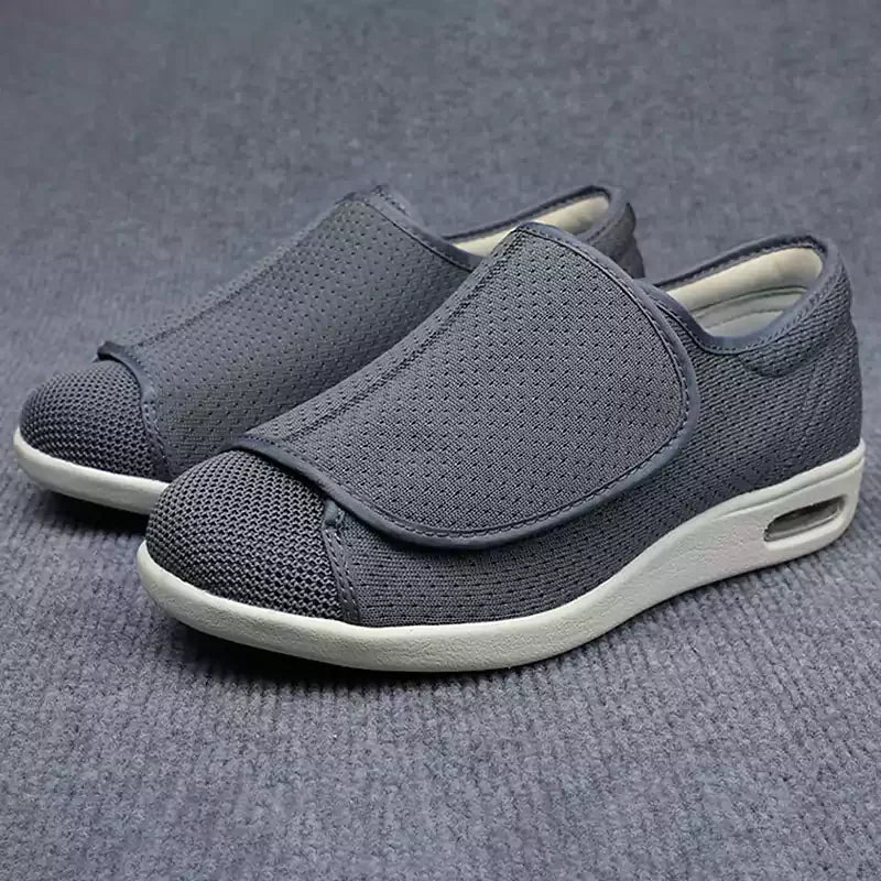 Comfortable Shoes with Hook-and-Loop Fasteners for Seniors
