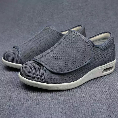 Comfortable Shoes with Hook-and-Loop Fasteners for Seniors