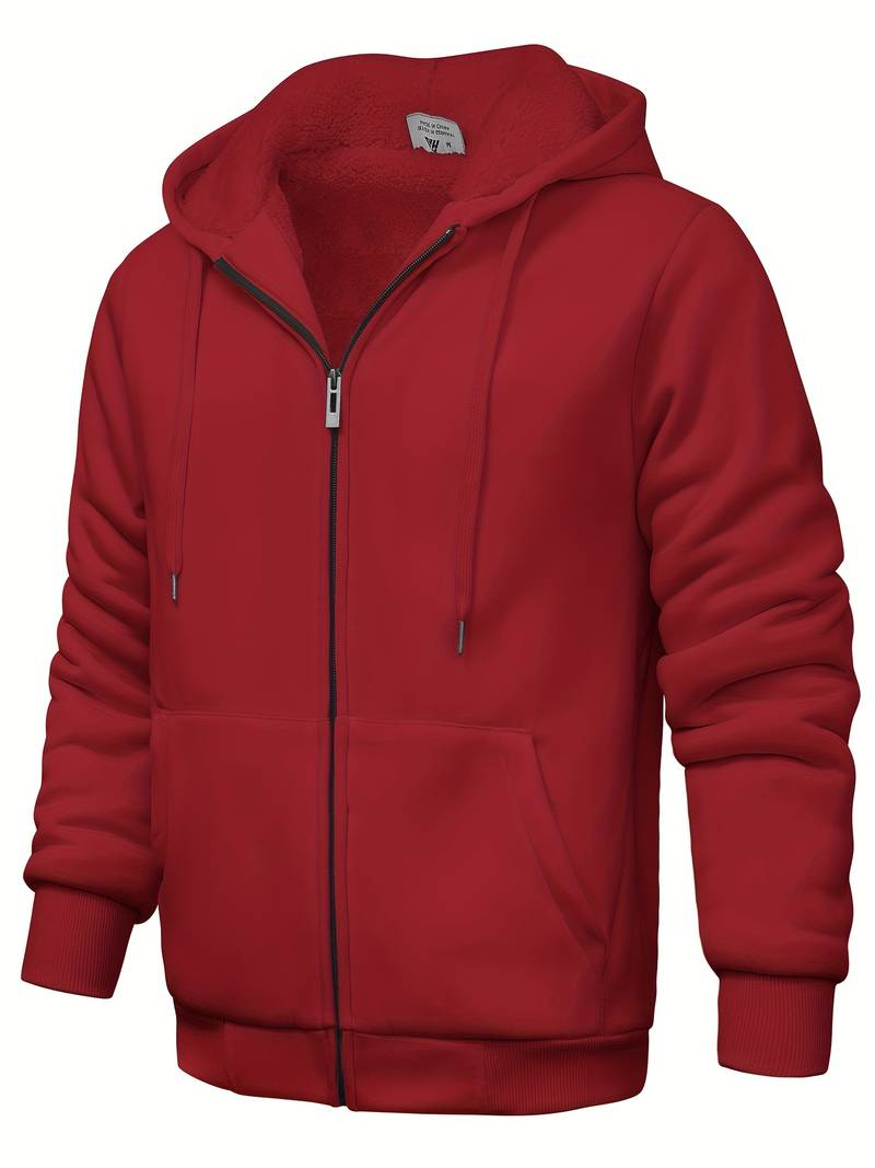 Plain modern hoodie with zipper