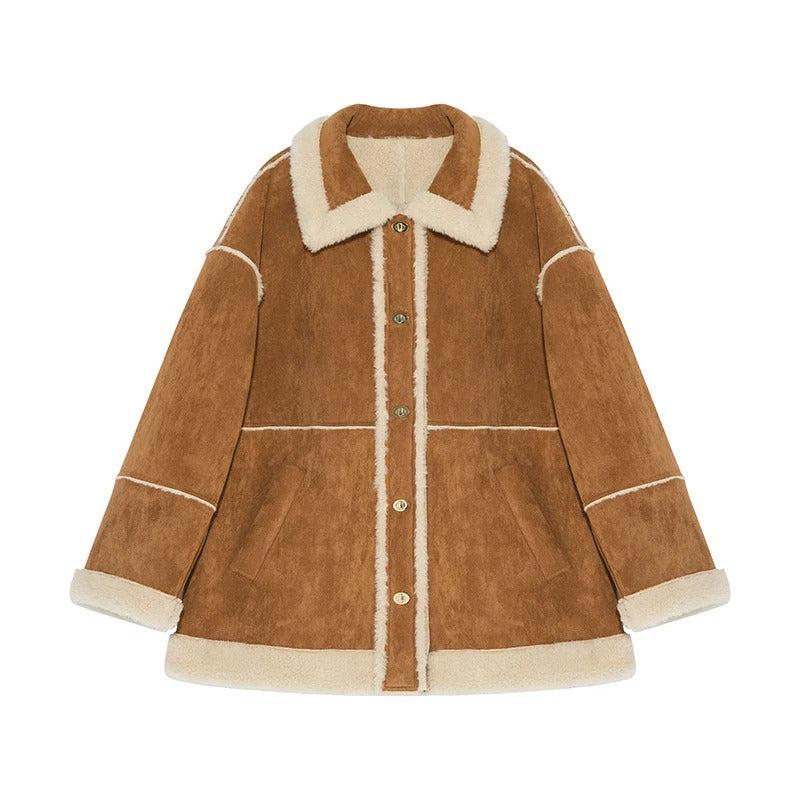 Warm Winter Jacket Sherpa Fleece