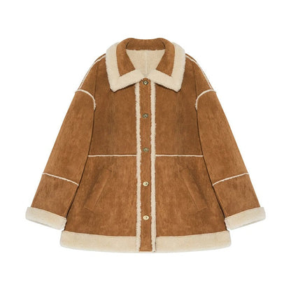 Warm Winter Jacket Sherpa Fleece