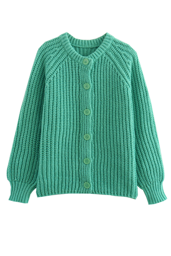 Women's Scarf Cardigan Long Sleeve Knitted Jacket Woolly