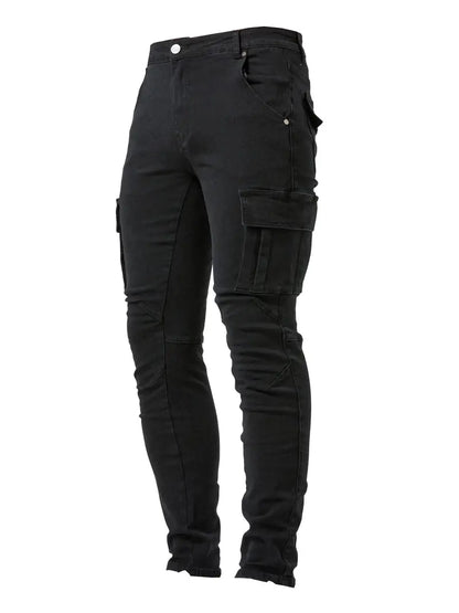 Casual Men's Street Style Cargo Jeans