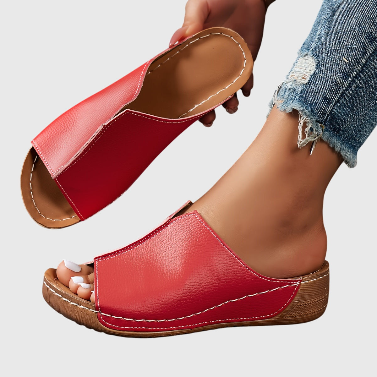 Women's Wedge Sandals Open Elegant