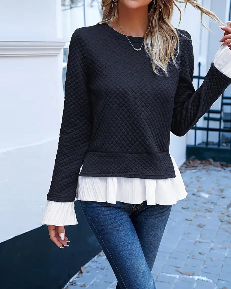 Elegant Lace Round Neck Dress Design