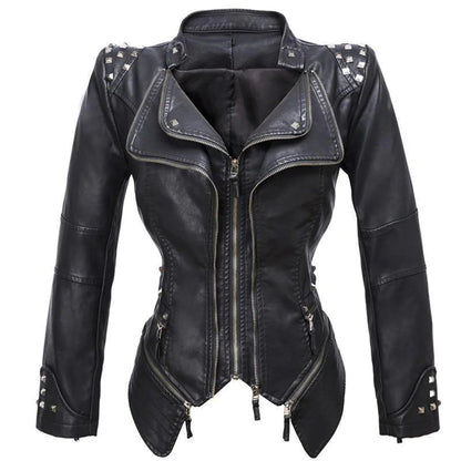 Schmale Frauenjacke Elegantes Design - IdealeKleiden