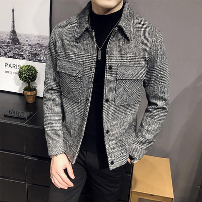 Herren Karo Hemdenjacke Modern - IdealeKleiden