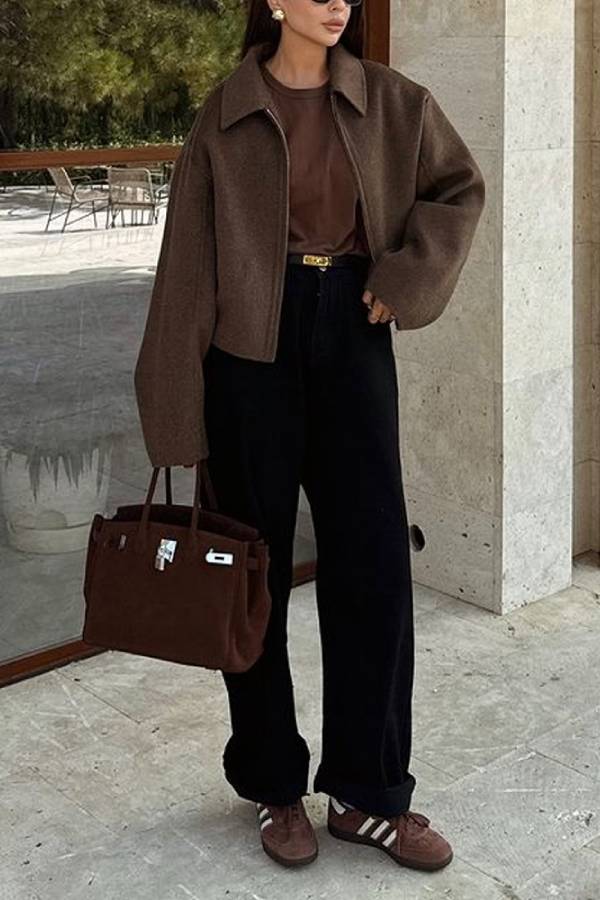 Practical Reversible Jacket for Women Versatile