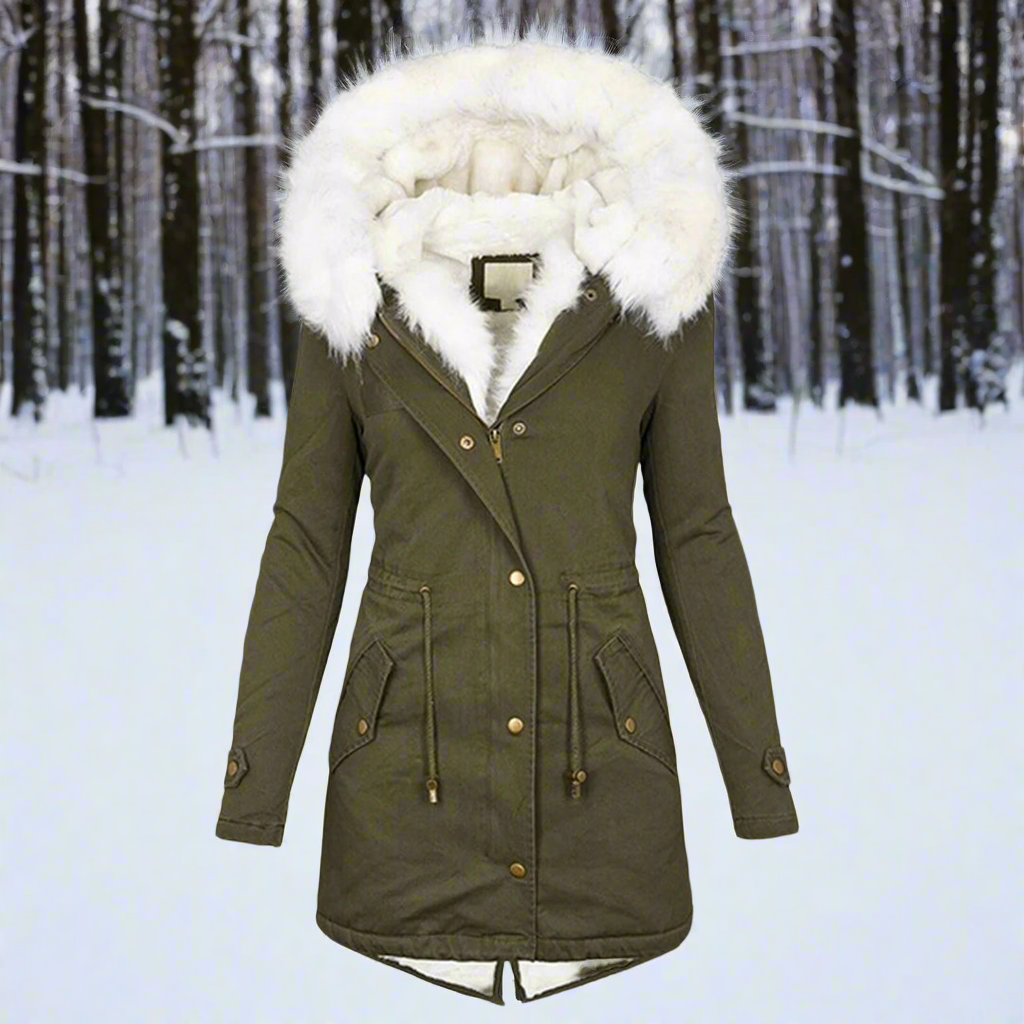 Women's Parka Jacket Slim Fit