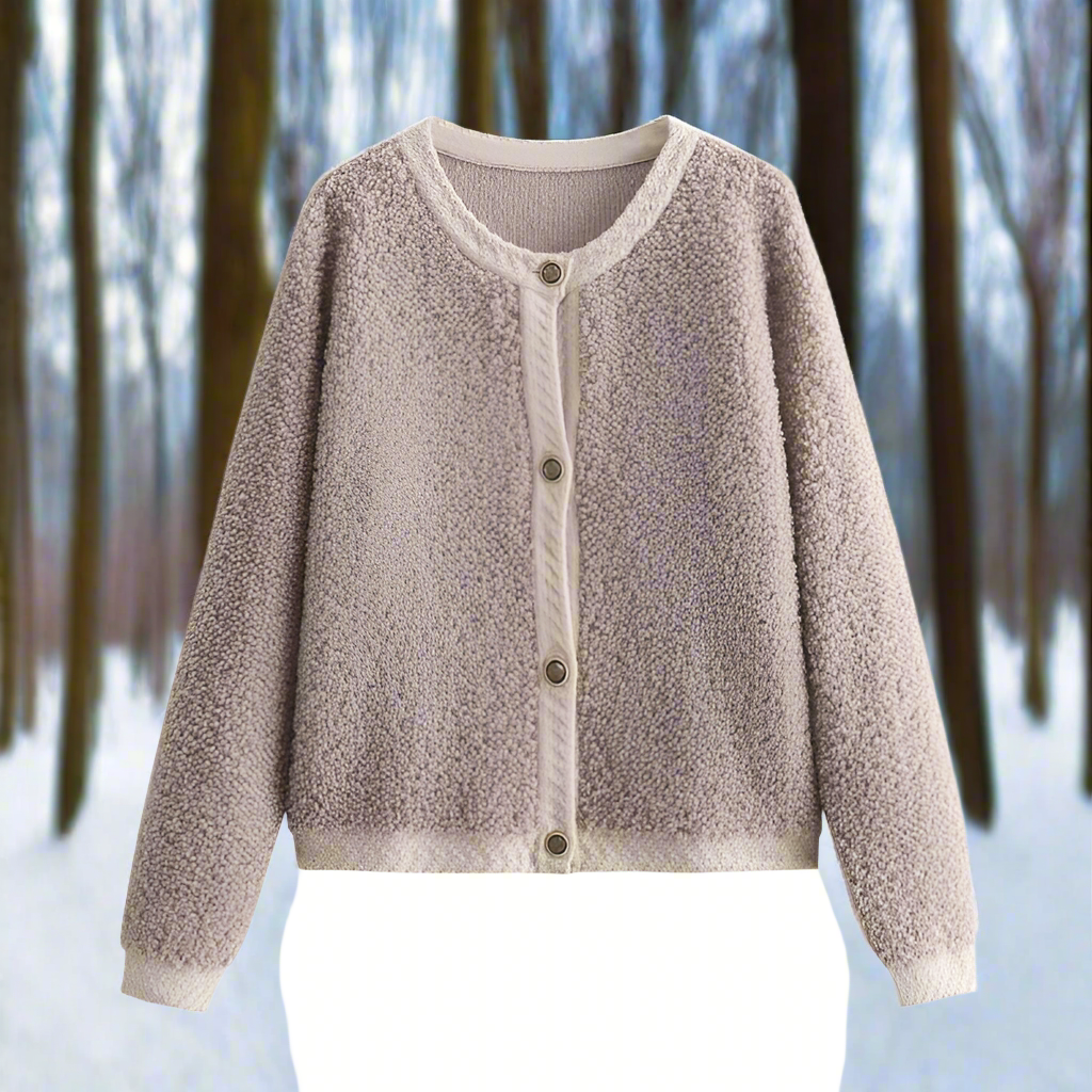 Teddy Cardigan Soft Casual Open