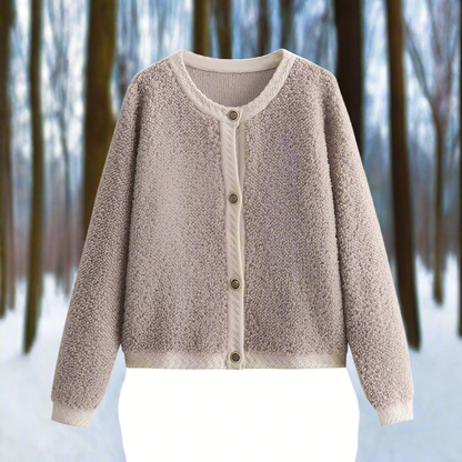 Teddy Cardigan Soft Casual Open