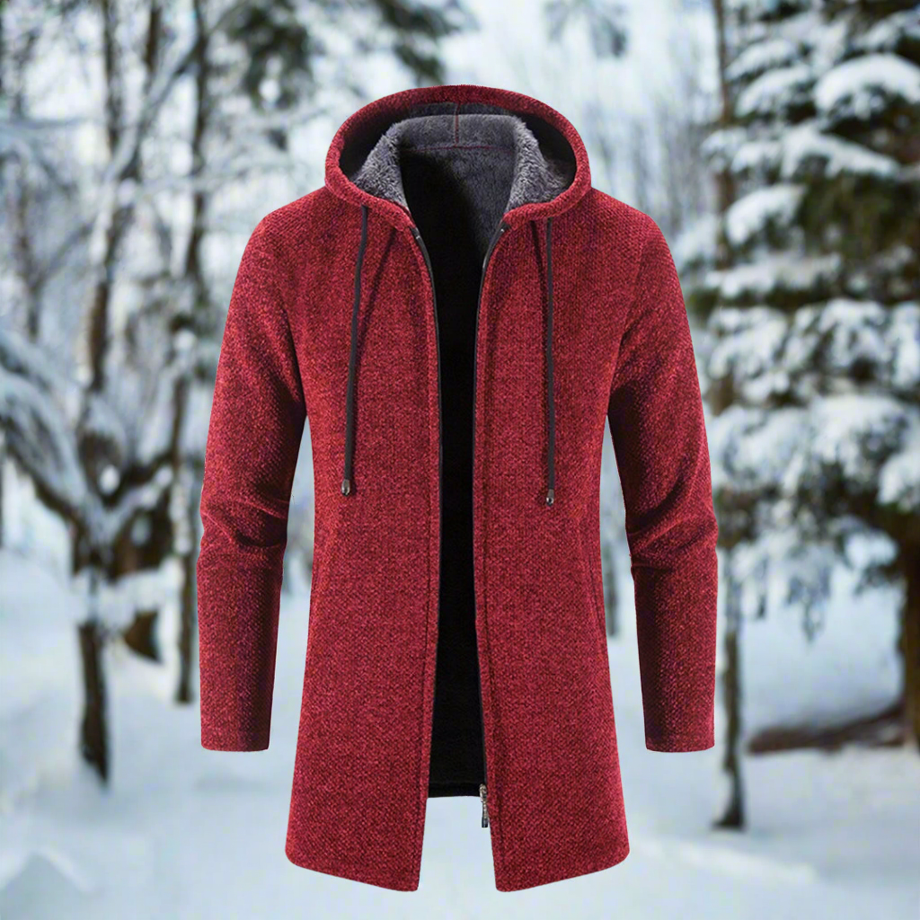 Mid-length winter jacket Hood Warm Insulated