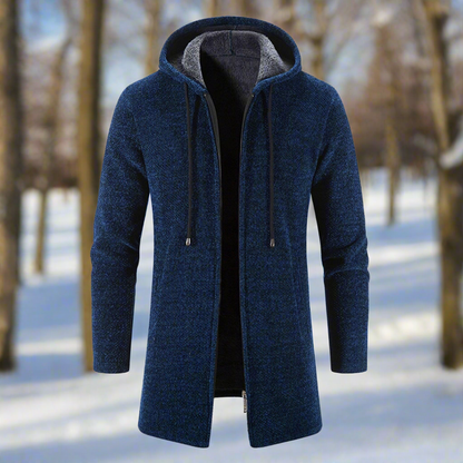Mid-length winter jacket Hood Warm Insulated