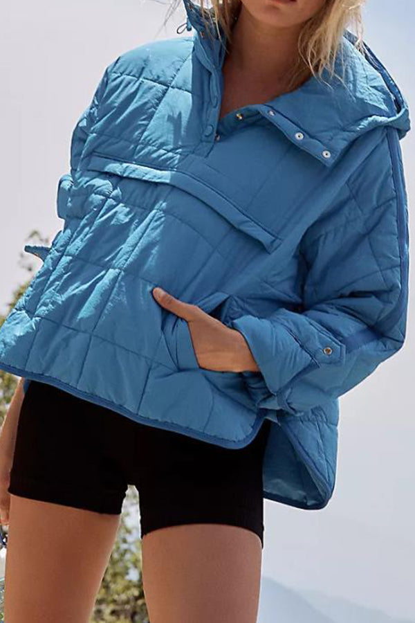 Warm Padded Jacket Hood Long Sleeve