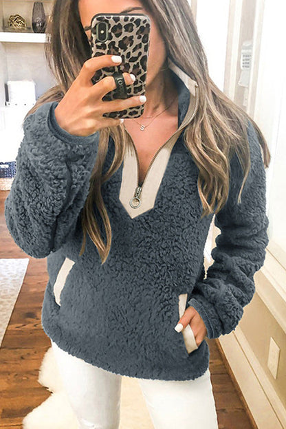 Stylish Women's Jacket Long Sleeve Elegant Collar