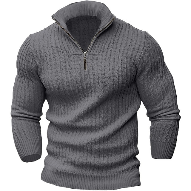 Modern Men's Pullover Zipper Design