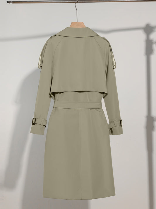 Stylischer Frauenmantel Gürtel-Design Plus Size Casual - IdealeKleiden