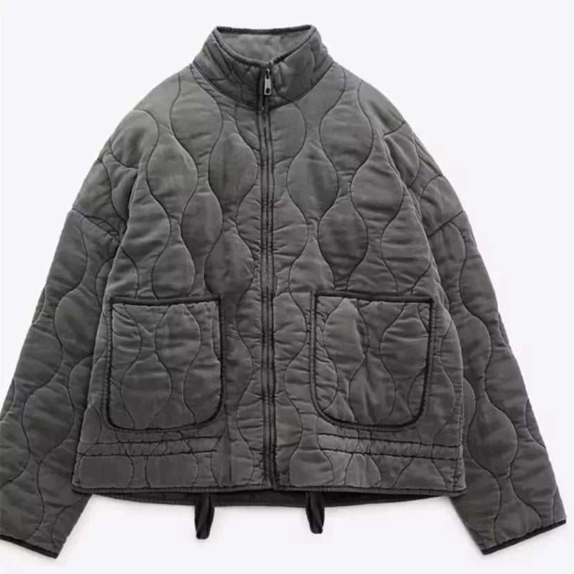 Vintage Quilted Jacket Classic Elegant Design
