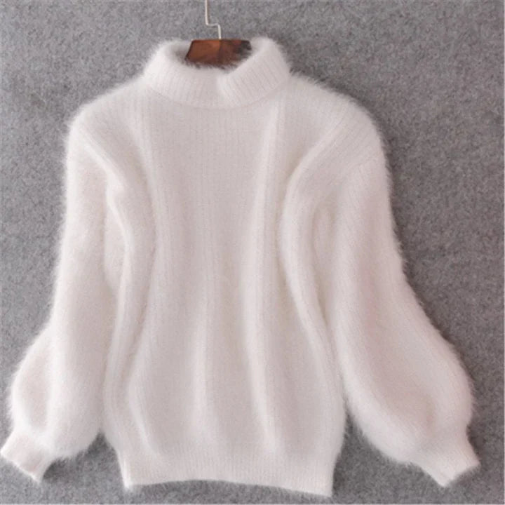 Women's Soft Mohair Turtleneck Sweater