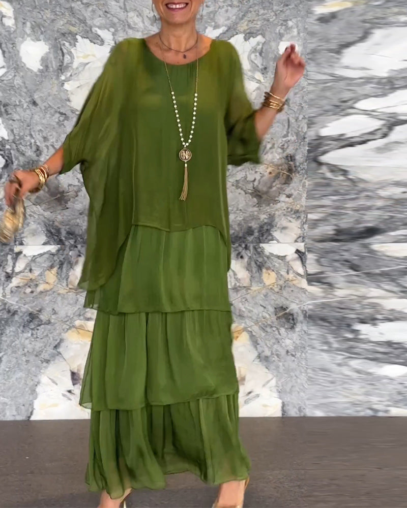 Artistic Dress Elegant Loose Fit
