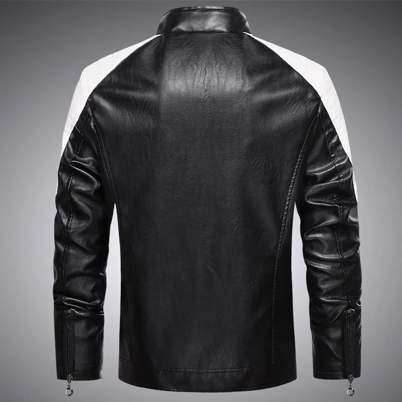 Simon - Men's Modern Biker-Style Leather Jacket