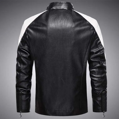Simon - Men's Modern Biker-Style Leather Jacket