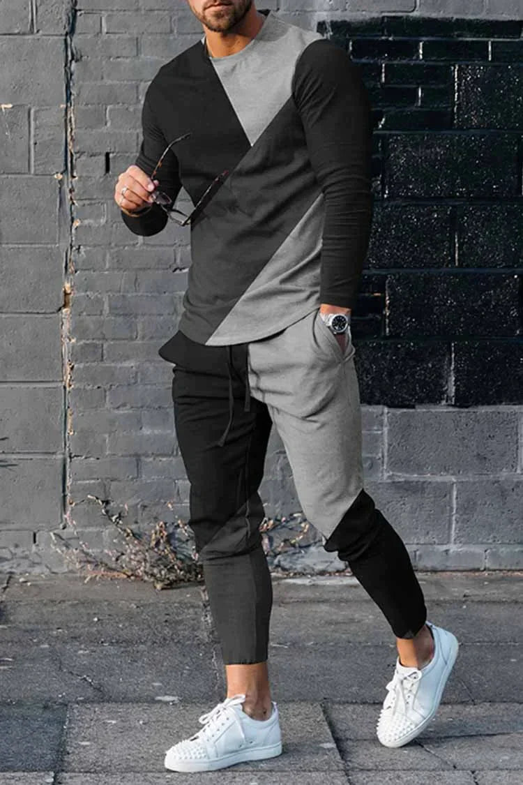 Italienisches Herren Tracksuit Set Sportlich - IdealeKleiden