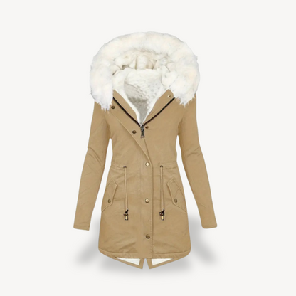 Women's Faux Fur Parka Coat Winter Jacket