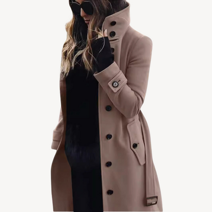 Women's Trendy Wool Blend Trench Coat