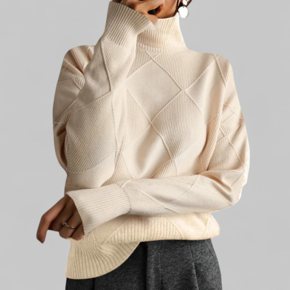 Women's Turtleneck Sweater Comfortable Loose