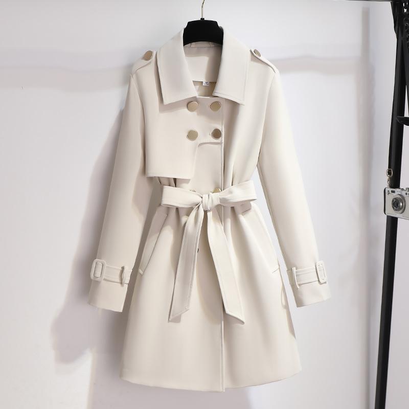 Women's Belted Double-Breasted Elegant Coat