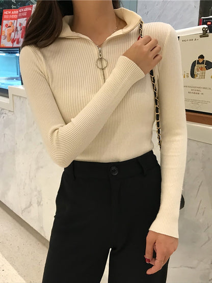 Women's Turtleneck Sweater Soft and Warm