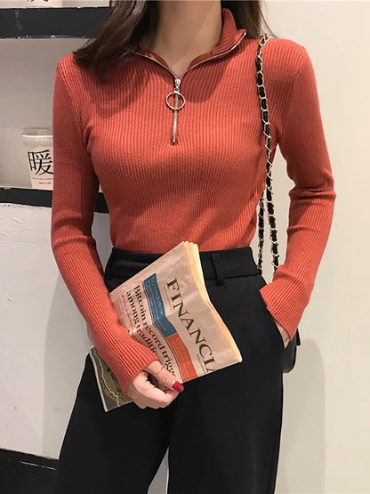 Women's Turtleneck Sweater Soft and Warm
