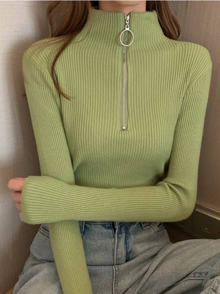 Women's Turtleneck Sweater Soft and Warm