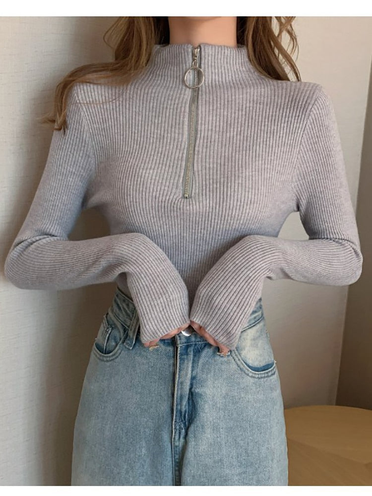 Women's Turtleneck Sweater Soft and Warm