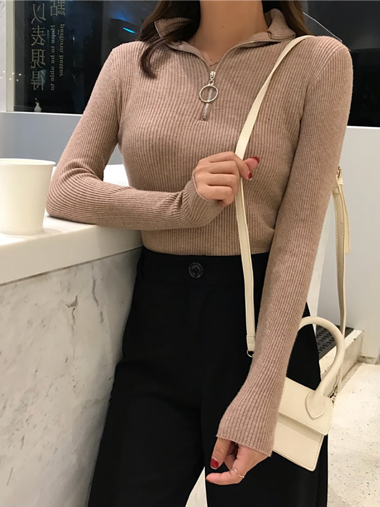 Women's Turtleneck Sweater Soft and Warm