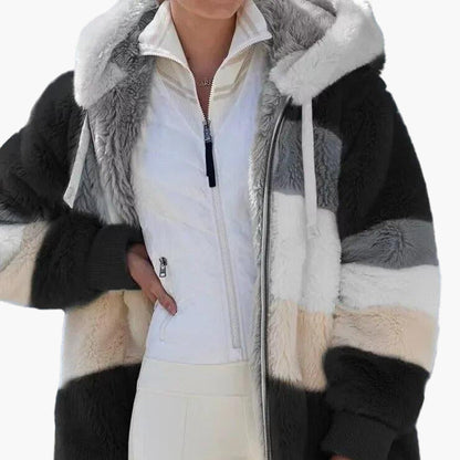 Stylish Winter Jacket Stripe Pattern