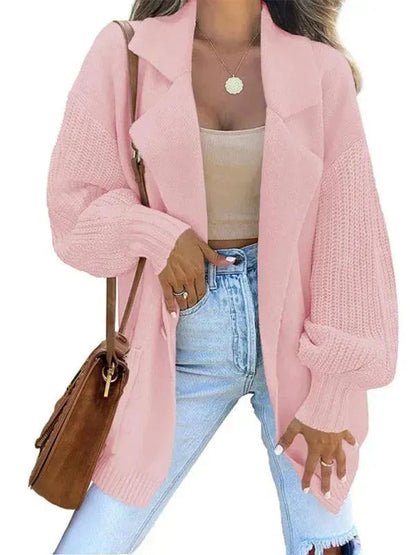Women's Modern Collared Knit Sweater