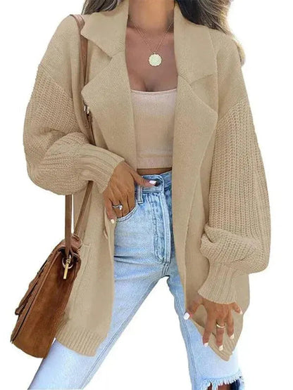 Women's Modern Collared Knit Sweater