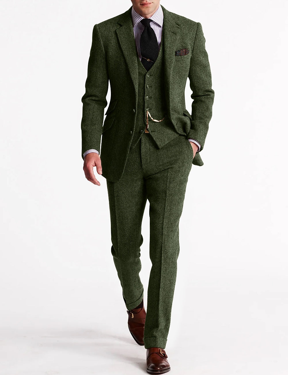 Men's Suit Elegant Look | 3-Piece Ensemble